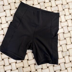 Fabletics PureLuxe Black High-Waist Women’s Active Shorts